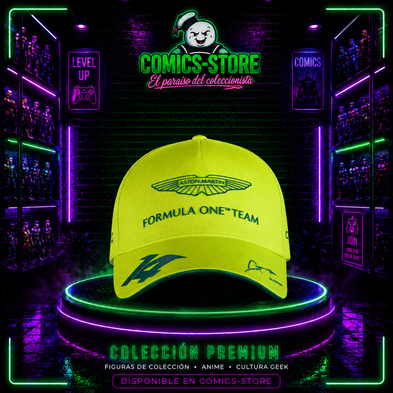 Gorra Aston Martin F1 - Comics Store Colombia