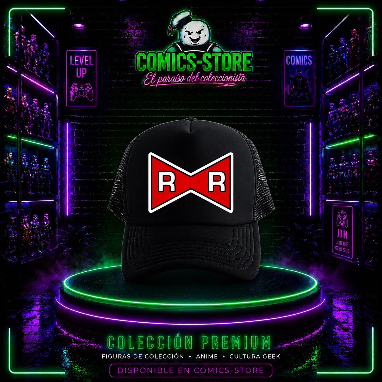 Gorra Trucker Dragon Ball Patrulla Roja