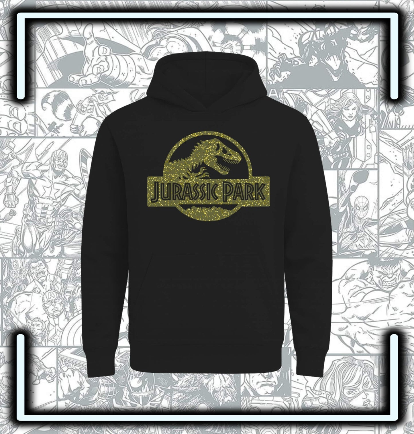Hoodie Capota Jurasicc Park Military - Comics Store Colombia