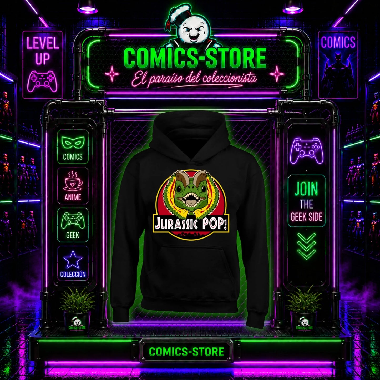 Hoodie Capota Jurassic Park Pop