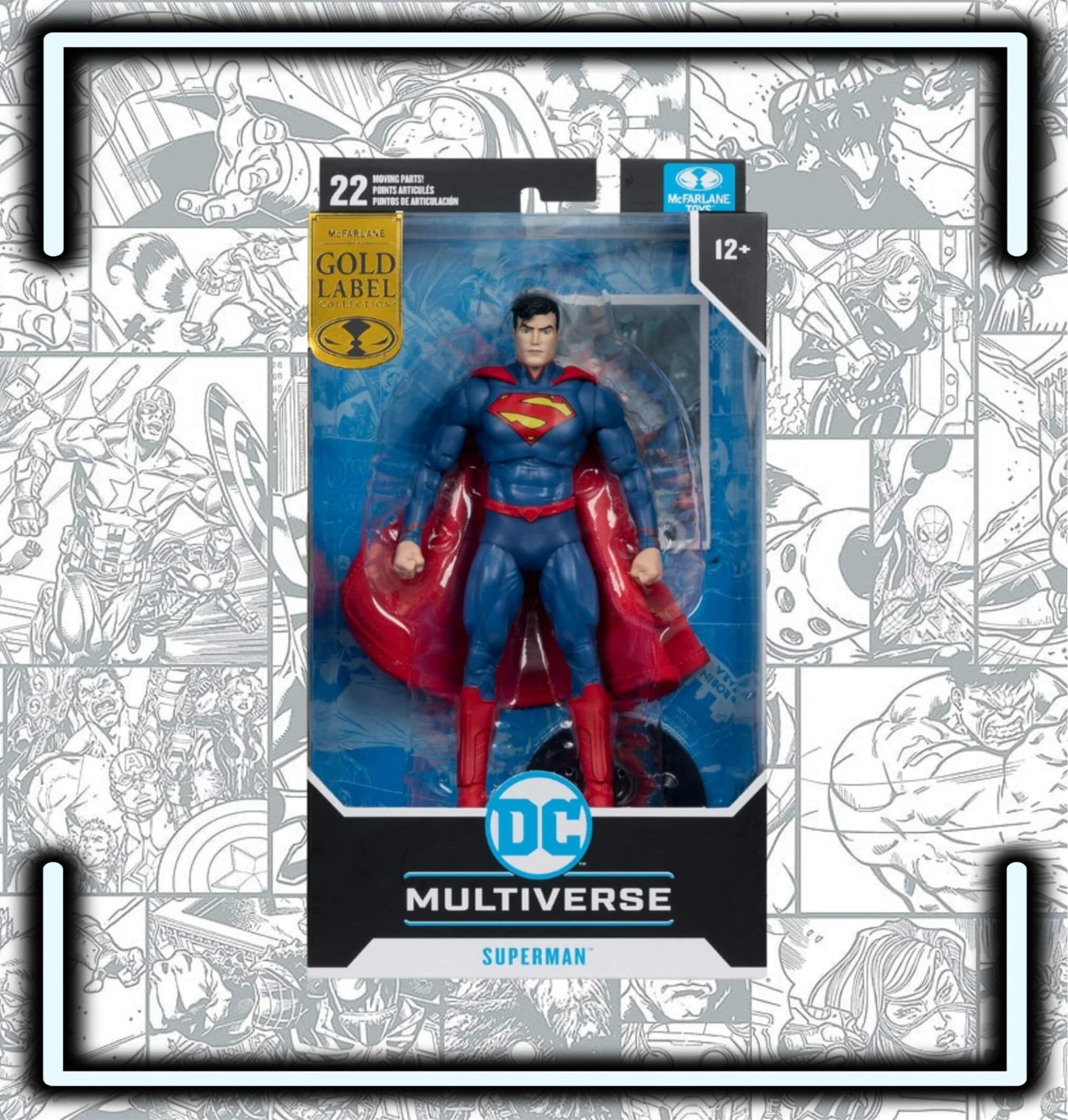 McFarlane The New 52 DC Multiverse Action Figure Superman (Gold Label) 18 cm - Comics Store Colombia