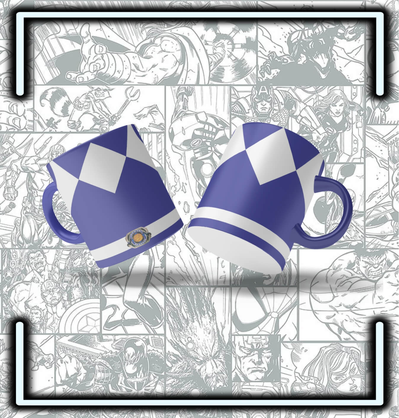 Mug Ceramica Power Rangers Blue - Comics Store Colombia