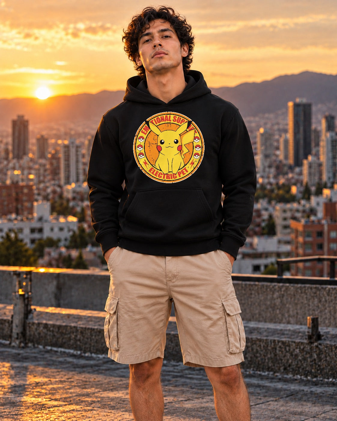Hoodie Capota Pikachu Pokemón