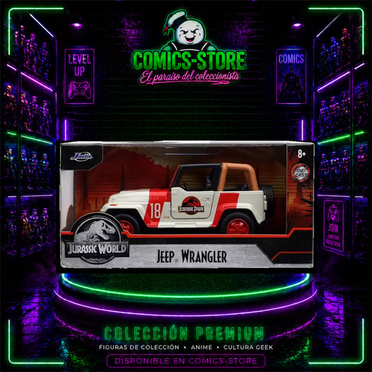 Carro Jurassic Park | Jeep Wrangler | Jada 1/32