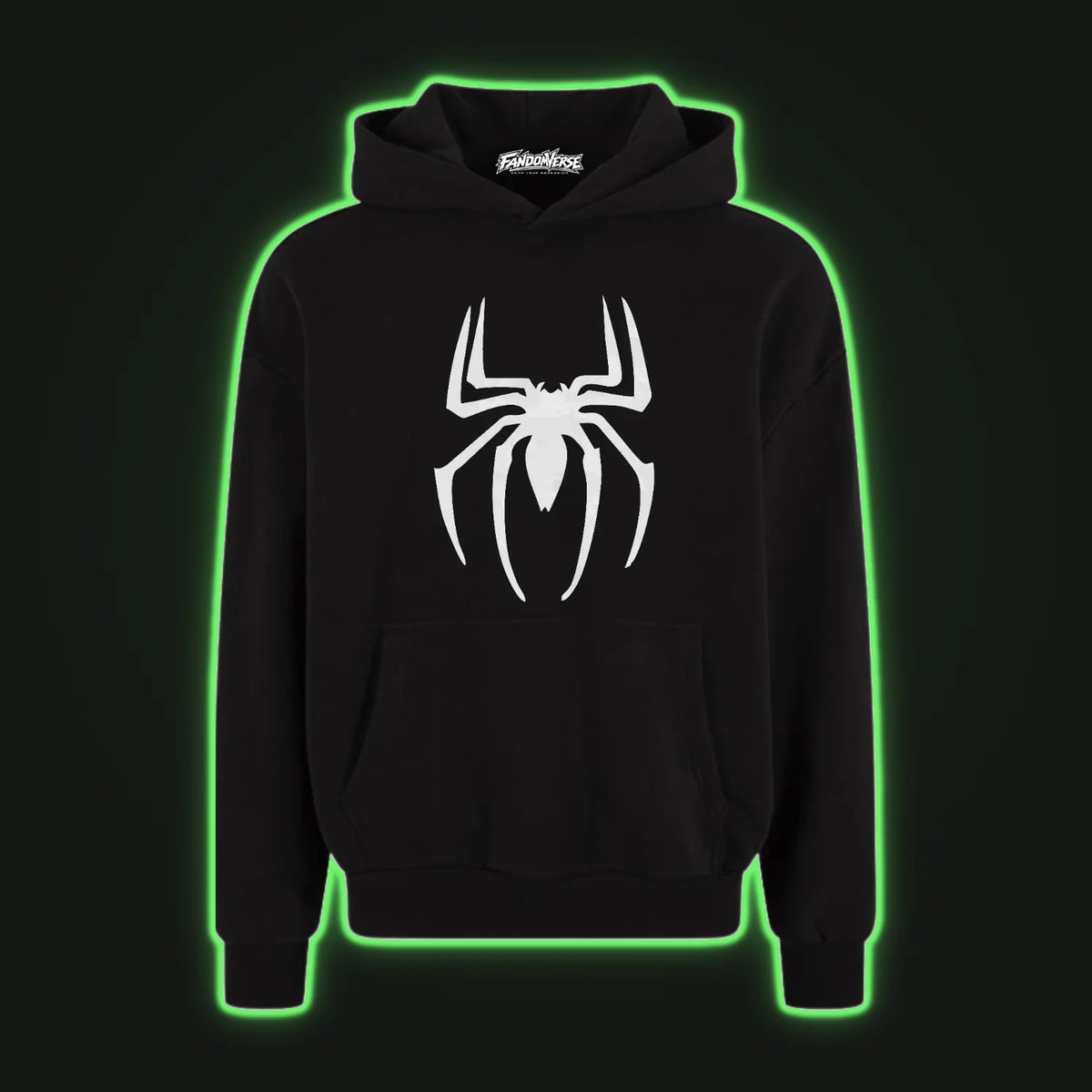 Hoodie Capota Spiderman Black