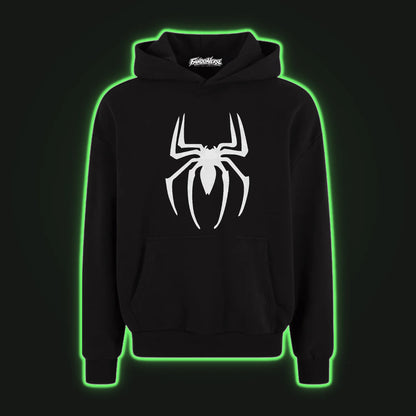 Hoodie Capota Spiderman Black