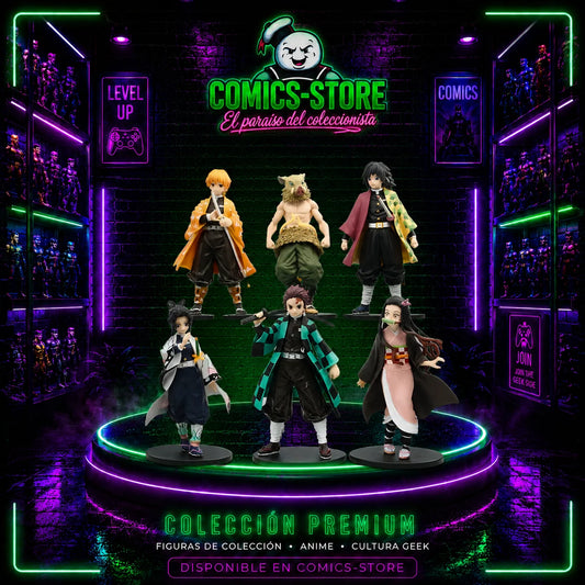 Juego de 6 figuras Demon Slayer Anime