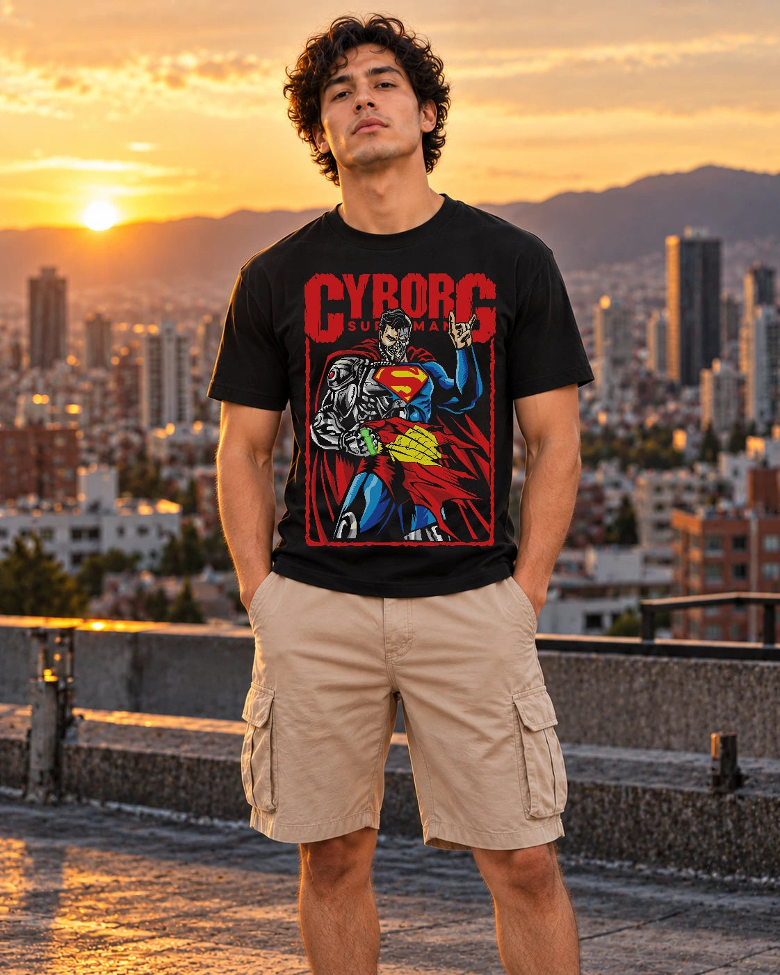 Camiseta Superman Cyborg