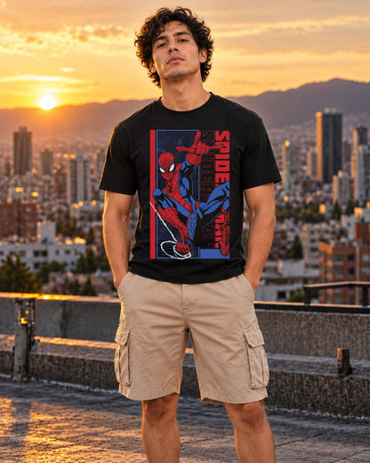Camiseta Spiderman Serie Black