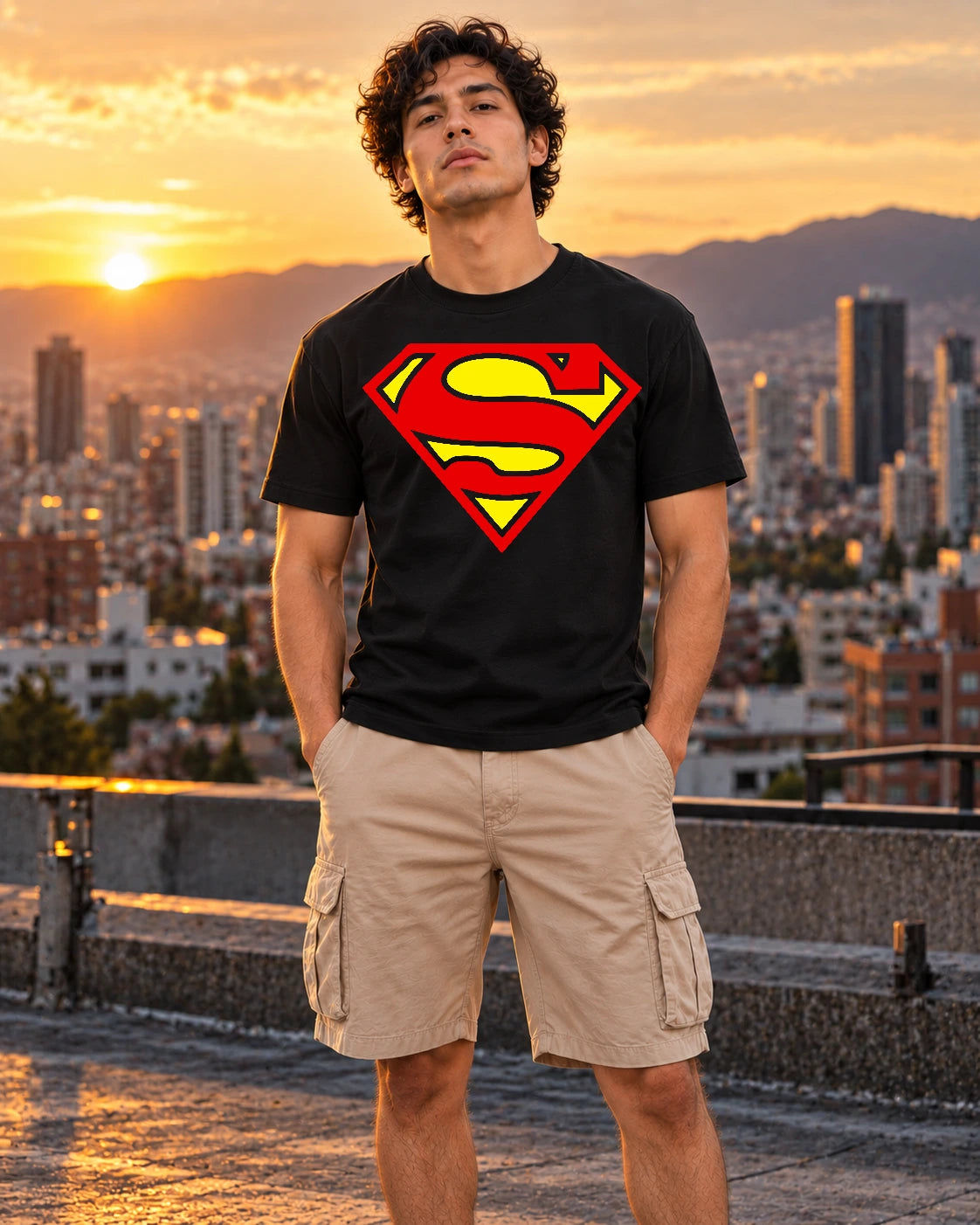 Camiseta Superman Clasic Black Series