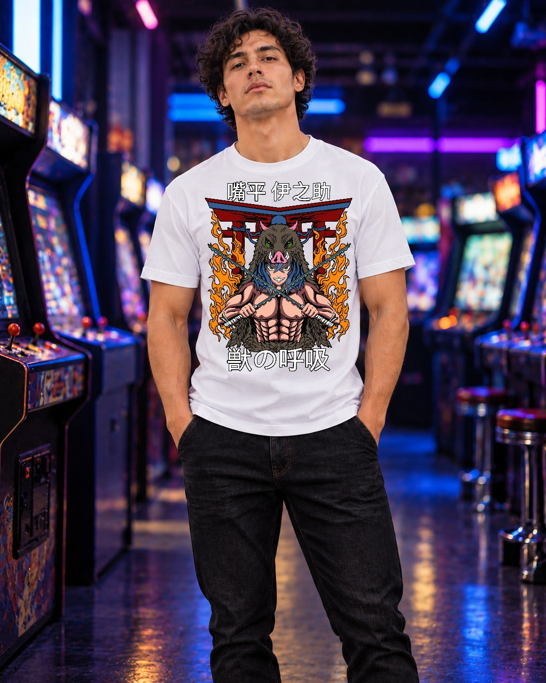 Camiseta Demon Slayer Inozuke Anime
