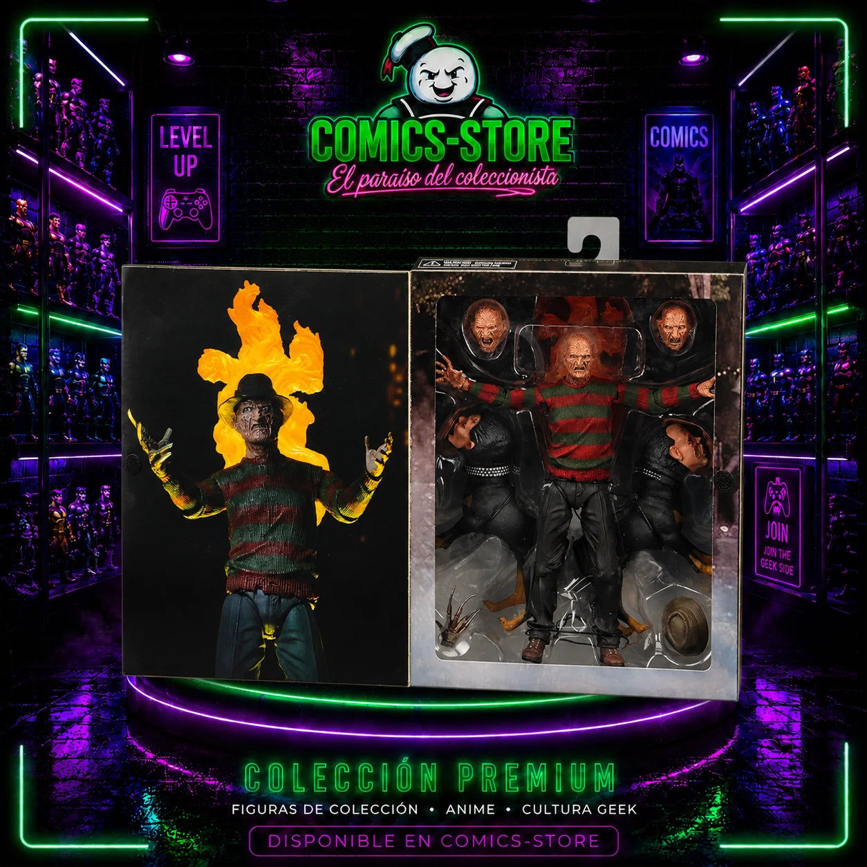 Figura de Acción Pesadilla en la Calle Elm freddy krueger