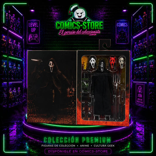 Figura de acción NECA - Ghostface Ultimate de 7 pulgadas
