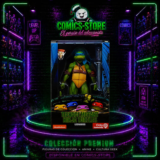 Figura Neca las Tortugas Ninja 1990, Figura de Acción Leonardo