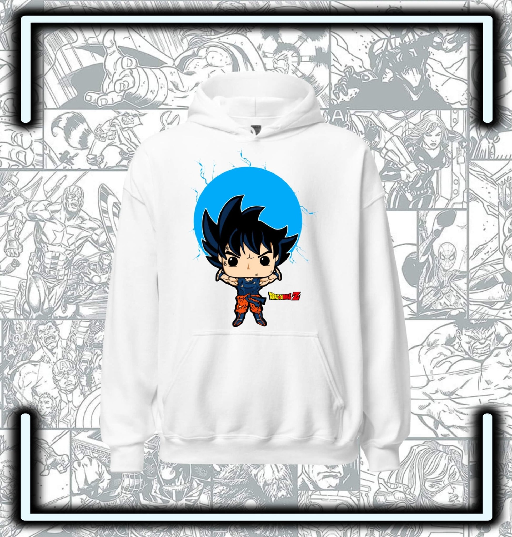 Hoodie Blanco Dragon Ball - Comics Store Colombia