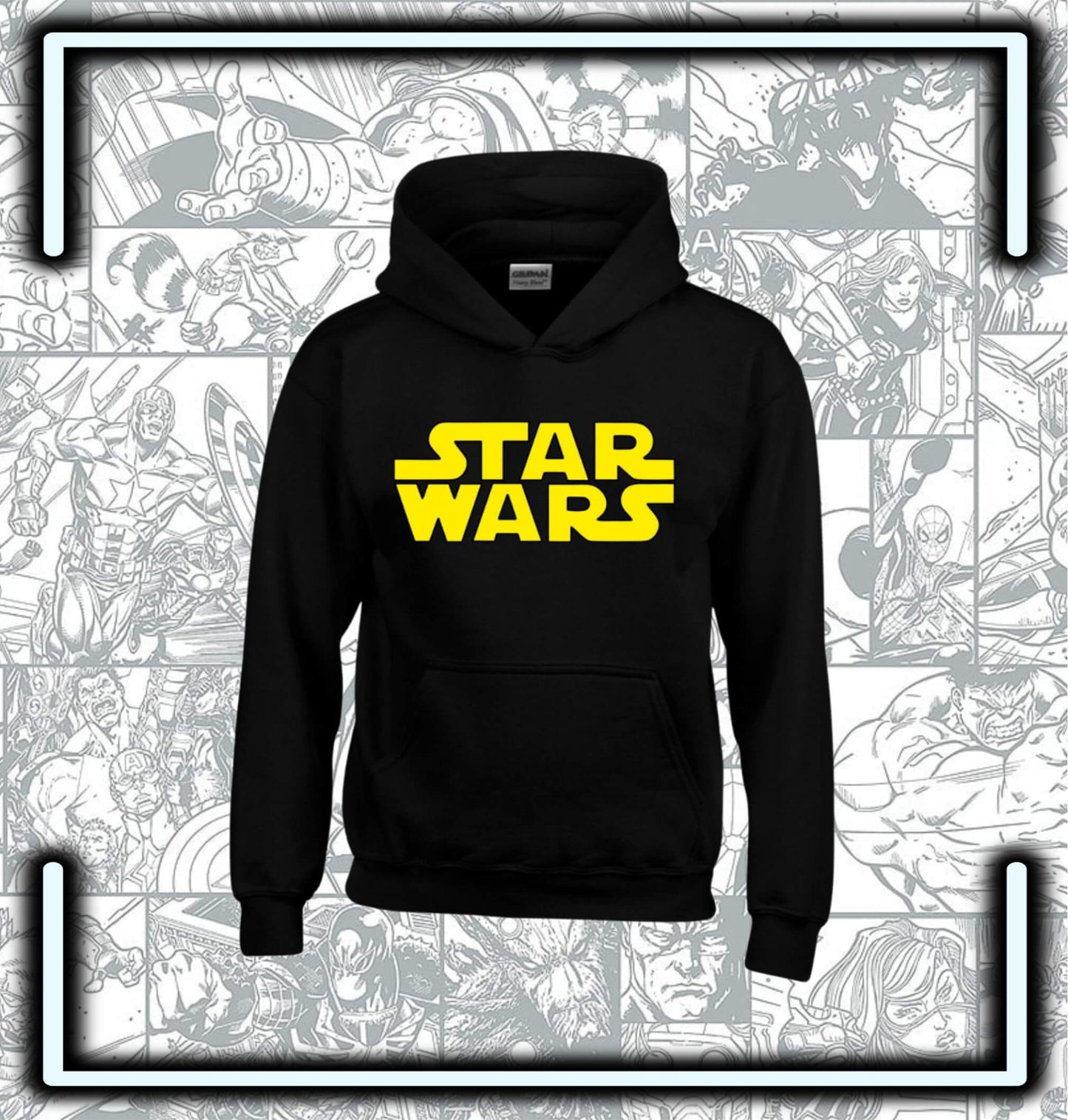 Hoodie Capota Negro Star Wars - Comics Store Colombia