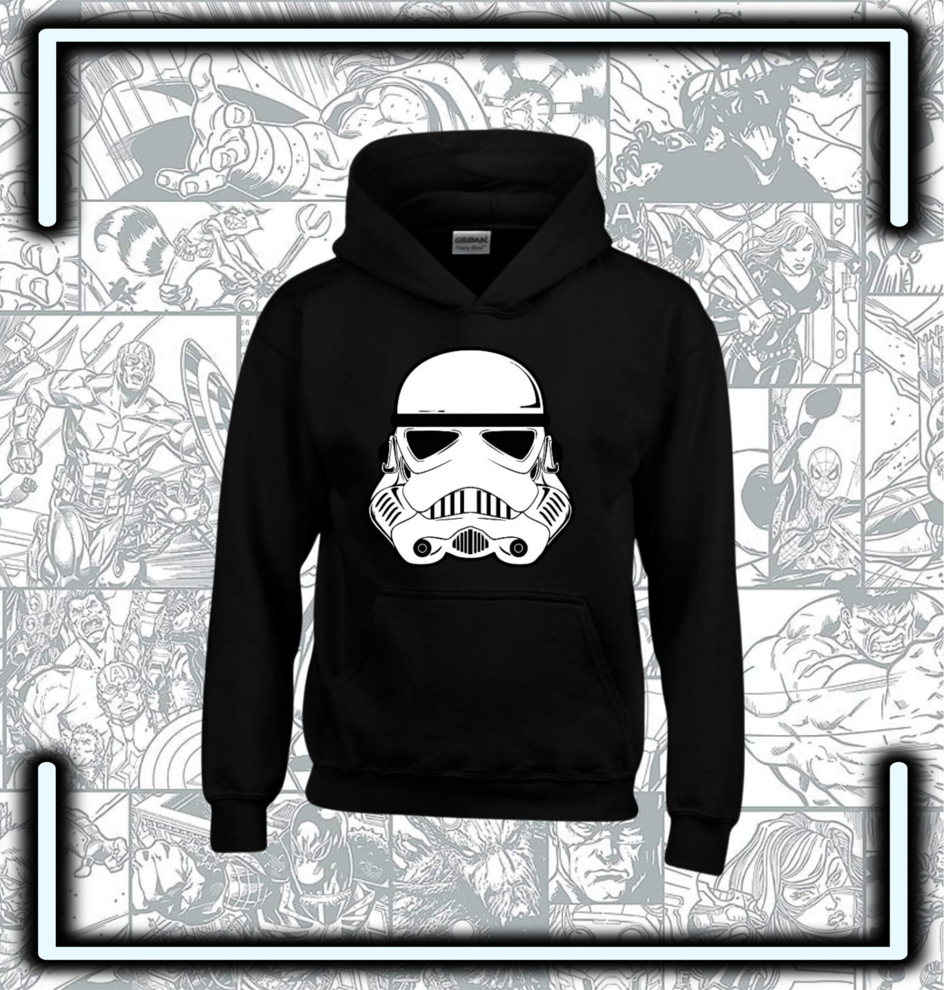 Hoodie Capota Negro Star Wars Stormtrooper - Comics Store Colombia