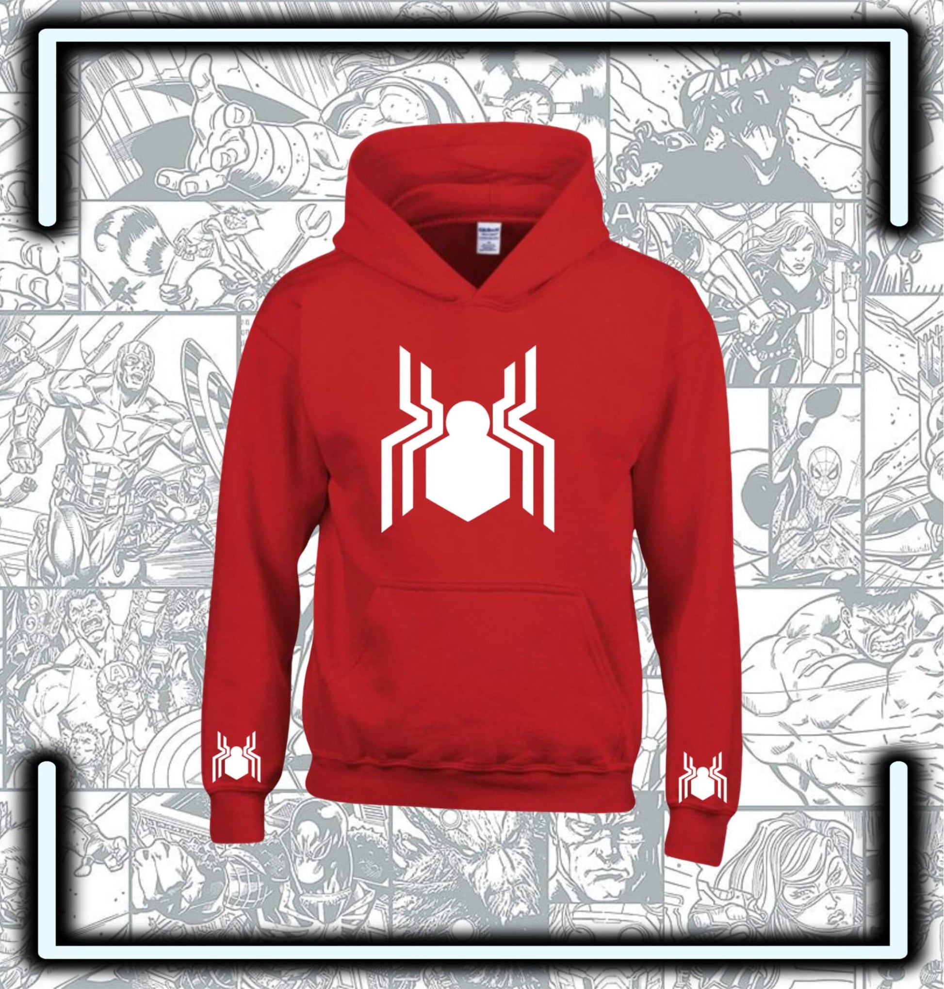 Hoodie Capota Rojo Spiderman Holland - Comics Store Colombia