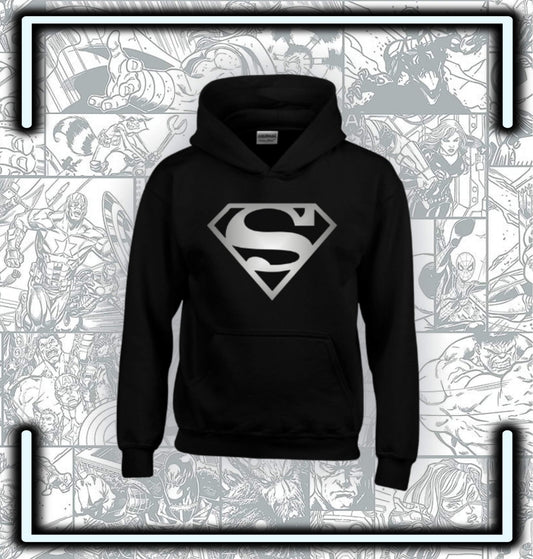 Hoodie Capota Superman Black - Comics Store Colombia