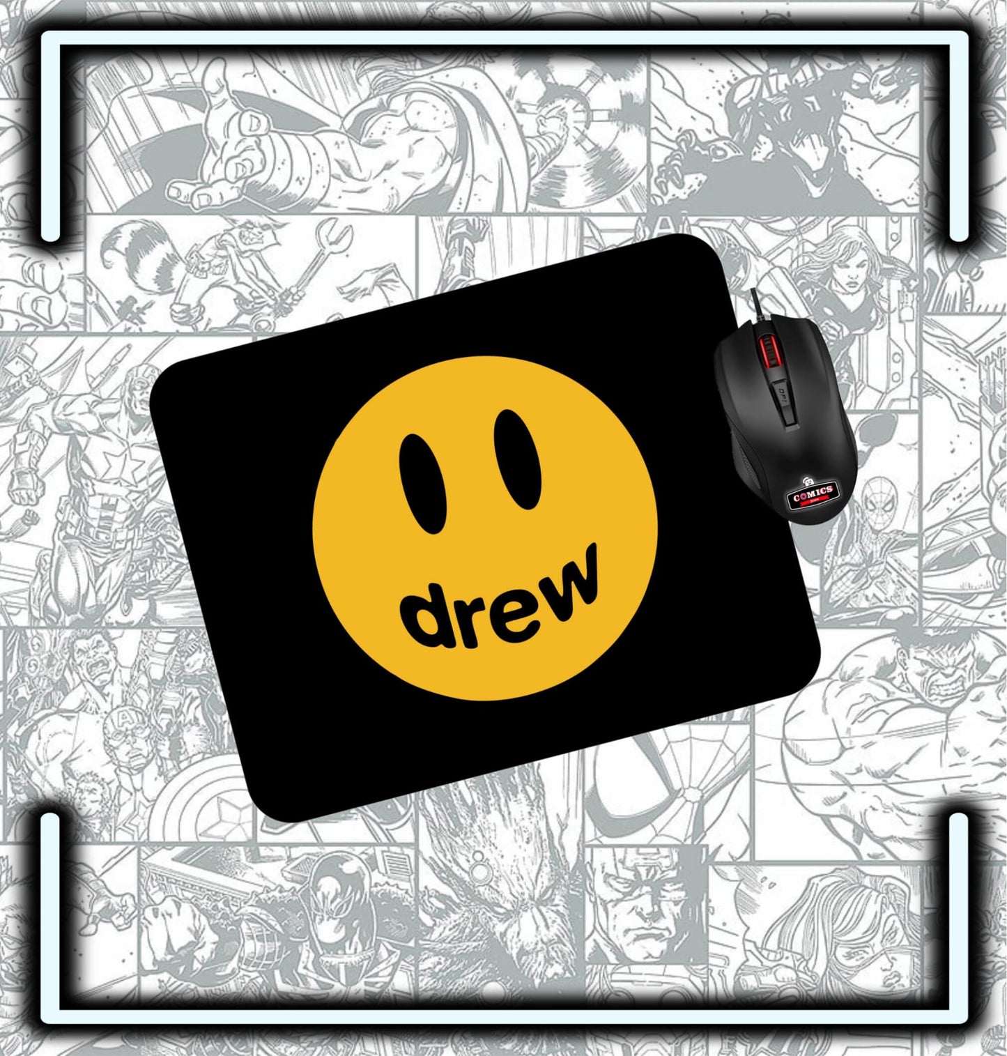 Mouse Pad Drew Justin Bieber - Comics Store Colombia