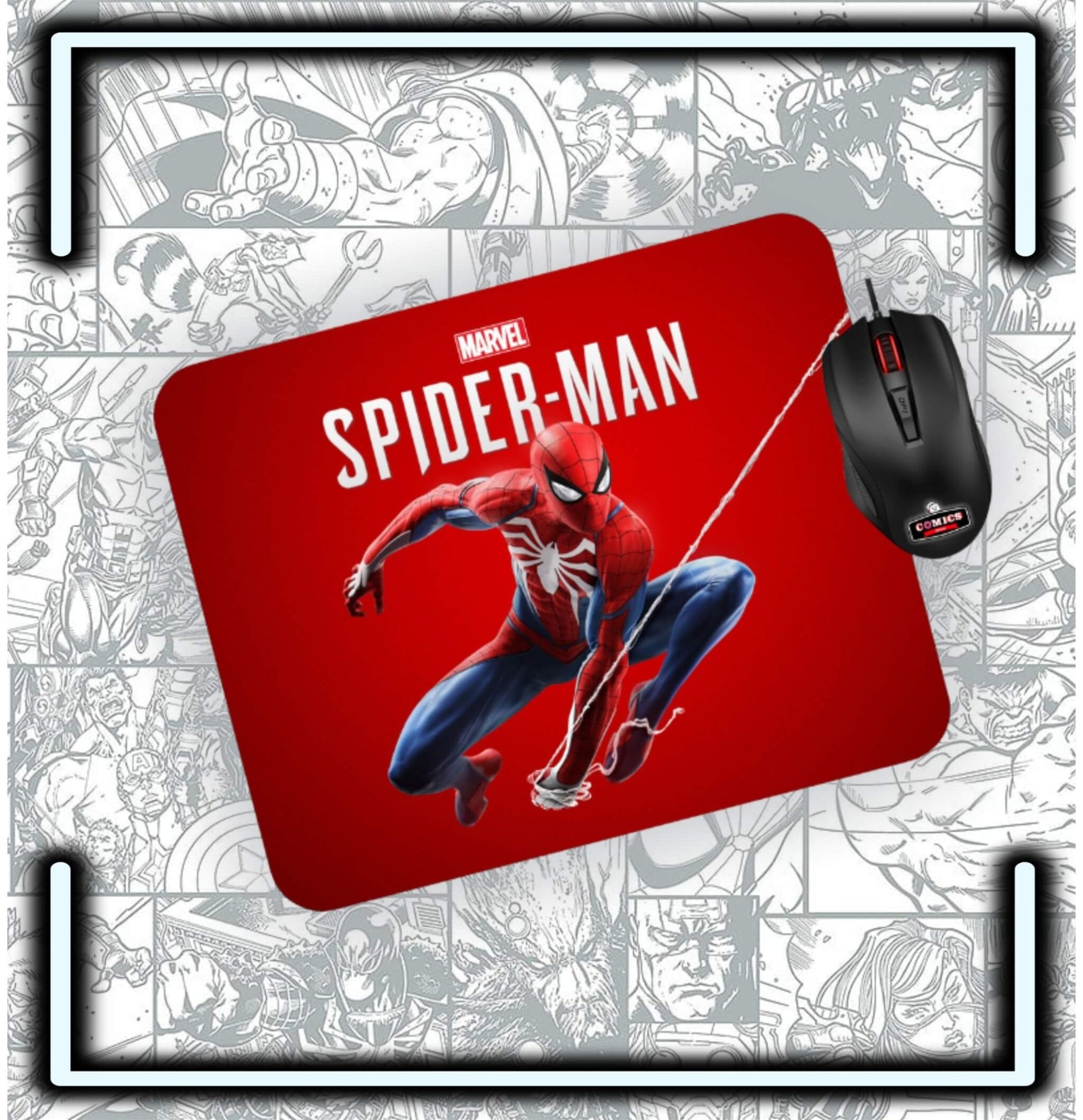 Mouse Pad Spiderman Gamers - Comics Store Colombia