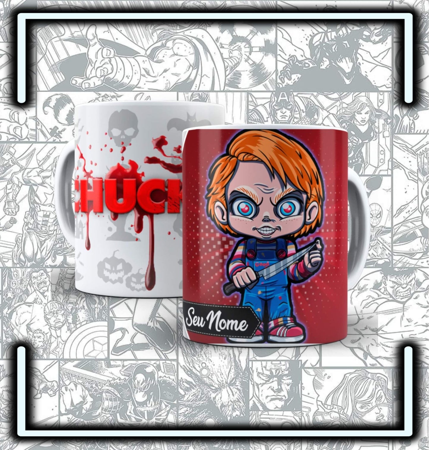 Mugs Ceramica Terror Chucky - Comics Store Colombia