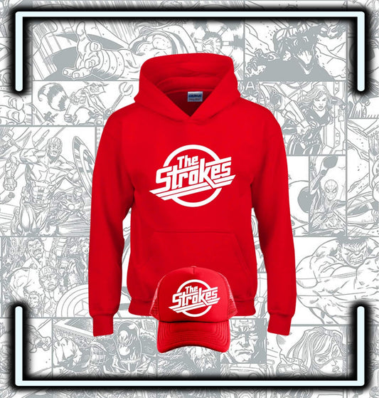 Pack Hoodie Capota The Strokes & Gorra Trucker - Comics Store Colombia