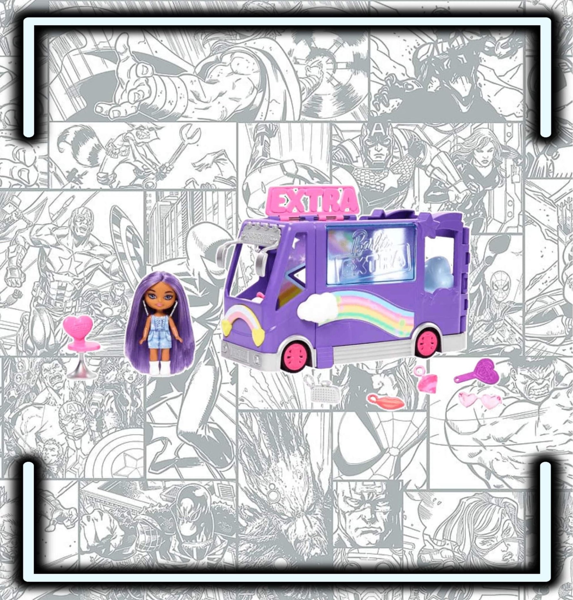 Set Barbie Extra Mini Minis Juego Camión Turístico - Comics Store Colombia