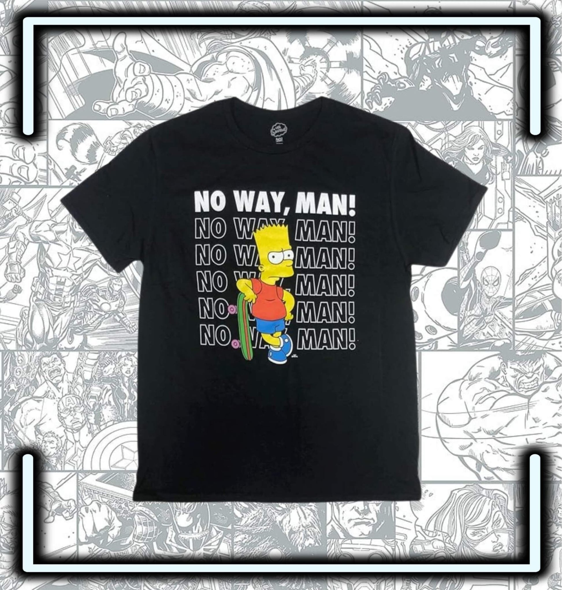 T-Shirt Bart Simpson No Way - Comics Store Colombia