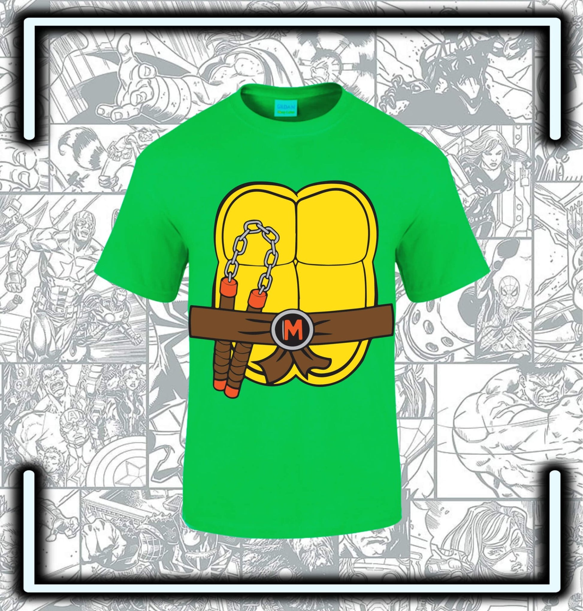 T-Shirt Edición Especial Tortugas Ninja Michelangelo - Comics Store Colombia