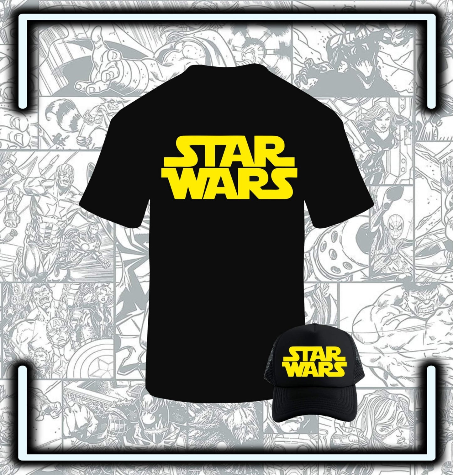 T-Shirt Star Wars Obsequio Gorra - Comics Store Colombia
